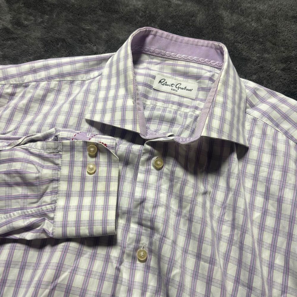 Robert-graham Men's Purple Shirt